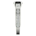 thumbnail image 3 of 2.33 ct Round Cut Natural Onyx 3 Stone 14K White Gold Womens Engagement Ring, 3 of 5