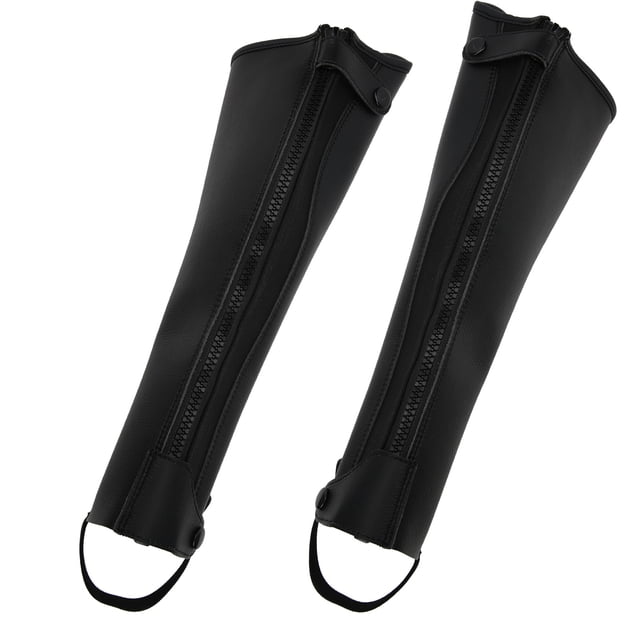 Super Fibra Pu Cuero Medio Capítulo, Cuerpo de Equitació Protector Eciestre de Caballos MediTulo Capítulo para Adultos, Equipo de Protección Deportiva Protección de material