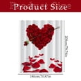 thumbnail image 2 of 70.87x70.87 inch Heart Shower Curtain, Seasonal Decor, Couples Shower Curtain,Home Decoration, Bath Accessory, Shower Liner, Poly Fabric, Easy Install Curtain, Machine Washable, Hookless Curtain, 2 of 5
