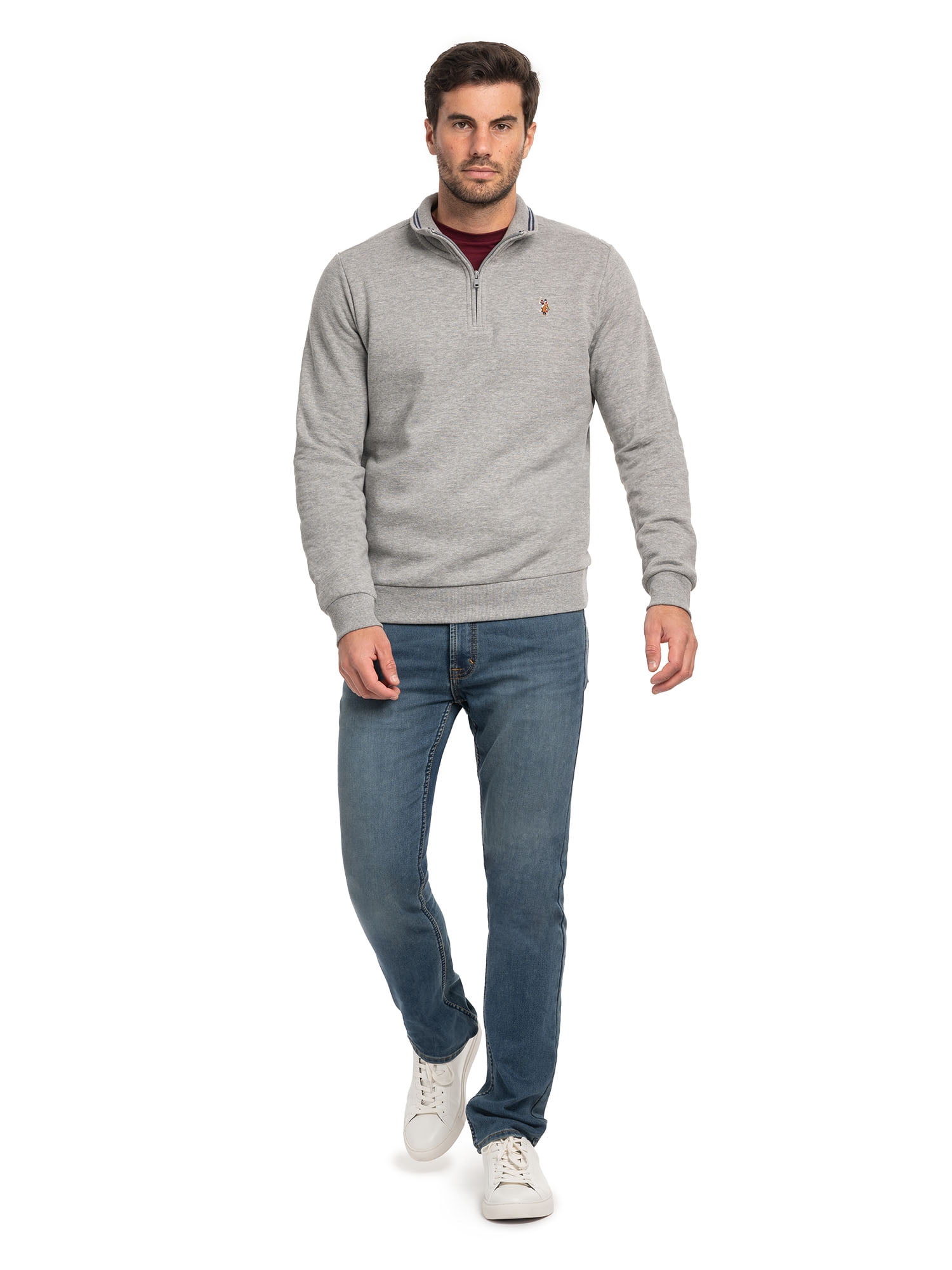 U.S. Polo Assn. Men's Fleece Quarter Zip Pullover