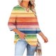thumbnail image 2 of TaTaai Women Plus Size T-Shirt Crew Neck Chest Cutout Three Quarter Sleeve Random Print Spring Summer Base Layer Casual Ladies Daily Wear Lightweight Breathable Top Gift, 2 of 7