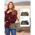 thumbnail image 2 of LHSHIDU 2 Pcs Checkered Crossbody Bags for Women Bum Bag Checkered Cross Body Sling Backpack Satchels Shoulder Wallet Purses, 2 of 7