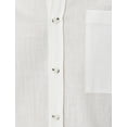 thumbnail image 6 of Slim Fit Short Sleeve Classic Neck Buttoned Pocket Detail Shirt, 6 of 6