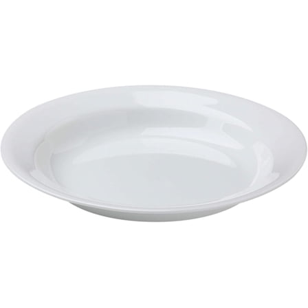 Winter Frost White 15oz Rimmed Glass Soup Bowl, Pack of 6