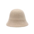 thumbnail image 4 of SikaFu Snowy Hat Girl Autumn And Winter New Plain Bucket Fisherman Hat Korean Version Shows Face Small Covered Face Retro Versatile Pot, 4 of 6