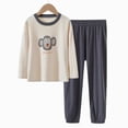 thumbnail image 5 of NOLDARES Toddler Boys Clothes Dinosaur Print 6 12 18 24 Months 3T 4T Outfits Long Sleeve Pullover Jogger Pant 2PC Sets Size:9-10 Y,Grey, 5 of 7