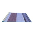 thumbnail image 2 of Ahgly Company Machine Washable Indoor Square Solid Blue Modern Area Rugs, 8' Square, 2 of 4