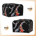 thumbnail image 3 of Rateoe Tricolor Koi Fish Trio Pattern Toaster Covers 4 Slice Wide Slot,Bread Machine Cover,Bread Dust Cover & Fingerprint Protection,Appliance Covers, 3 of 6