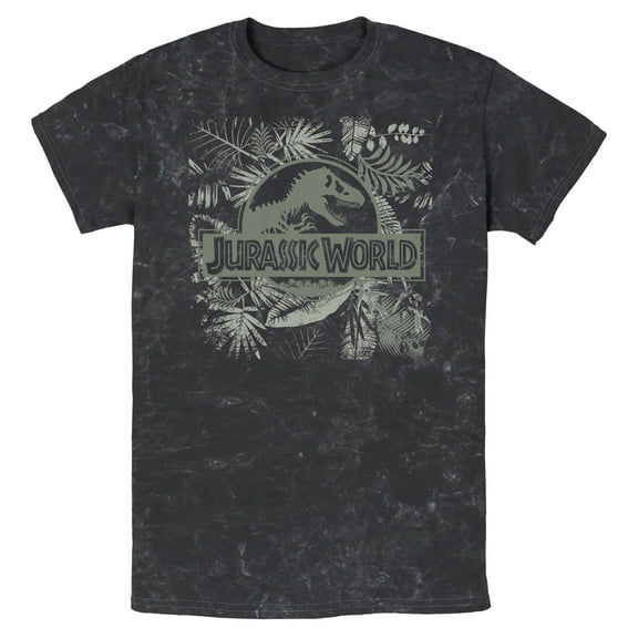 Mens Jurassic World Tropical Movie Logo T Shirt