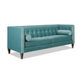 thumbnail image 5 of Jennifer Taylor Home Jack 84" Modern Tuxedo Tufted Sofa Artic Blue Velvet Pine, Fabric Velvet, 5 of 16