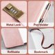thumbnail image 4 of Diario de piel sintética Diary WEMATE Locking, tamaño A5, 8,6 x 5,8 pulgadas, 4 of 8