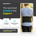 thumbnail image 3 of BraceAbility Lower Back Brace - Adjustable Elastic Compression Belt for Sciatica, Herniated Disc, and Lumbar Pain Relief, XL, 3 of 7