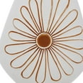 thumbnail image 4 of DecMode 18" Floral Handmade Daisy White Ceramic Vase, 4 of 8