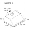 thumbnail image 3 of Bertazzoni 24" Canopy hood - 1 motor - 600 CFM - KU24PRO1X14, 3 of 3