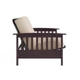 thumbnail image 4 of DHP Neo Espresso Wooden Arm Futon Frame & Mattress, 4 of 9