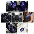 thumbnail image 2 of Renewold Sea Turtle Rose Galaxy Violet Car Seat Covers Set 11 PCS, with Soft Breathable Steering Wheel Seat Belt Covers Coasters Keychain Universal Fit for Most Vehicles, 2 of 7