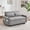Gray, variant on Leumius 2 Seat Sofa Couch with Pull Out Sleep Sofa Bed, Modern Loveseats with USB Ports, Blue