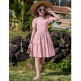 thumbnail image 4 of Vestido Arshiner para niña pequeña, color rosa de verano, talla 6, 4 of 7