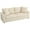 Cream White, variant on HOMCOM 3 Seater Sofa, Upholstered Sofa Couch for Bedroom, Dark Grey