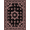 Pink Black, Pattern 10, variant on Design&I 8'x10' Washable Area Rug Sleek Flatweave Pet Friendly Vintage Rosette Border Ribbon Lattice Delicate Pink Coquette Refined Structured for King Size Bedroom, Under Bed