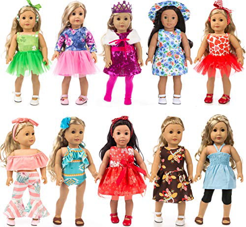 Doll Clothes for Our Generation Sleeveless Accessories Set for 18 Inch American Girl Dolls Blue Doll is not Included