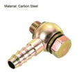 thumbnail image 3 of Unique Bargains 10mm Barb M10x1 Male Thread Hose Pipe Fitting Elbow Carbon Steel Adapter 3 Pack, 3 of 5