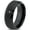 Black Bevel Tungsten, variant on Tungsten Police Cop Authority Crest Badge Band Ring 8mm Men Women Comfort Fit Black Dome Brushed Polished