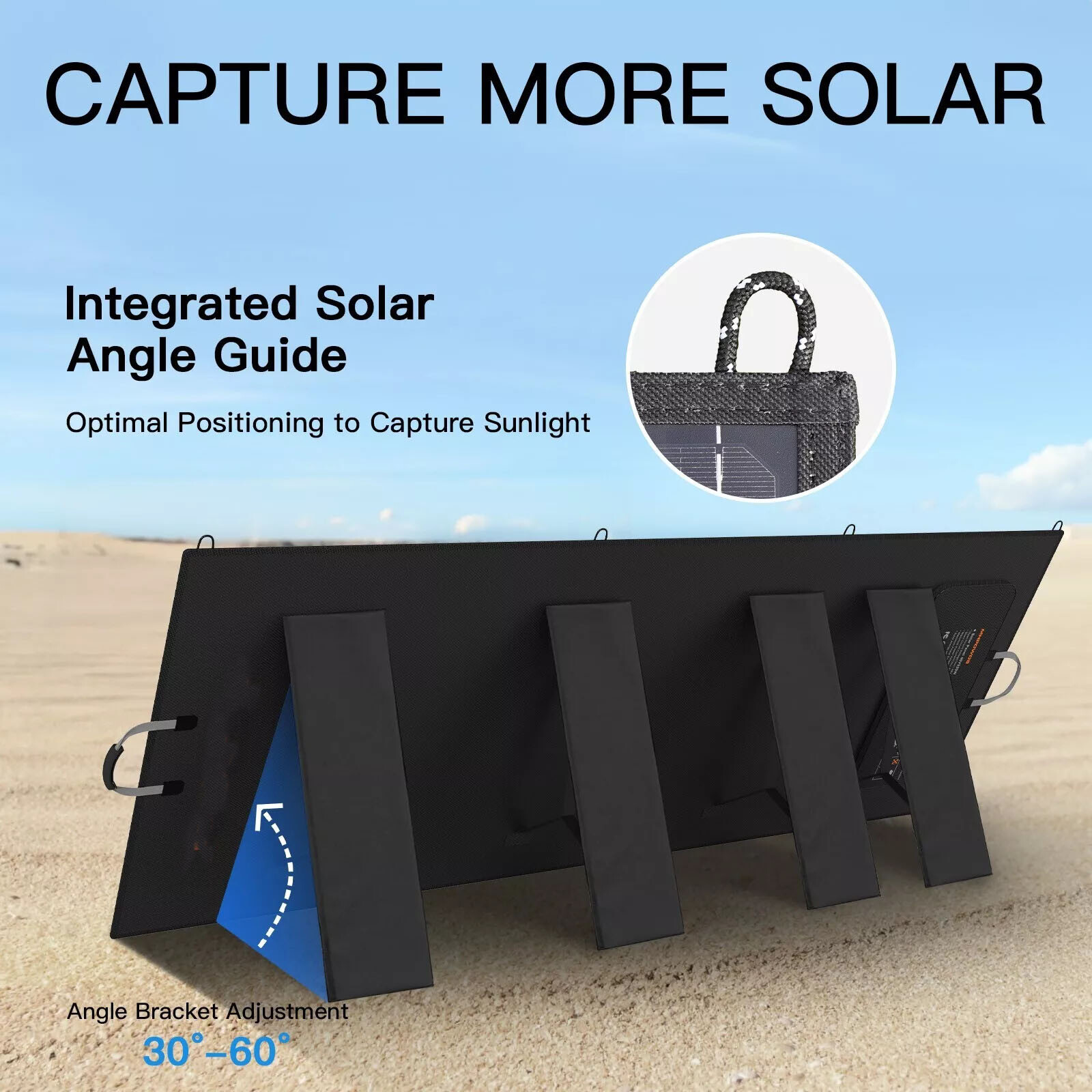 PUJIMAX 400 Watt For Generator Power Station Portable Foldable Solar Panel Kit