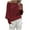 Red, variant on Tiqkatyck Off Shoulder Tops for Women, Women's Fashion Casual Solid Color Threaded One Line Collar Long Sleeve Shirts Pullover, Sweatshirt for Women, Tops for Women Trendy Black L