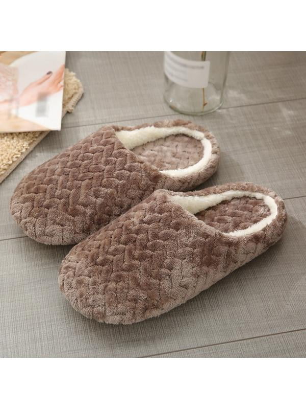 Winter Soft Women Men Warm Clog Slipper Indoor Plush Lined House Shoes Xmas Gift 
