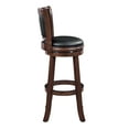 thumbnail image 4 of Boraam Augusta Extra Tall Bar Height Swivel Wood Kitchen Bar Stool, Cappuccino Finish, 4 of 9