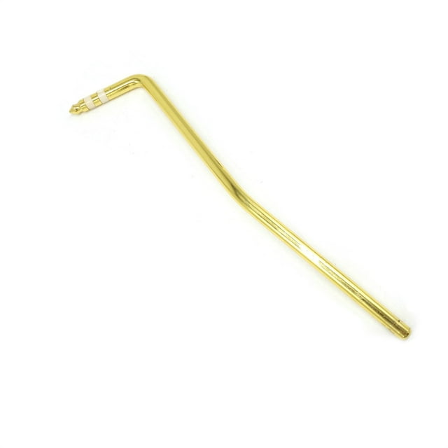 Xingzhi Electric Guitar Rocker Double Tremolo Rod Strong Flexibility Rustproof Bend Head Professional Practical Crank Handle Gold 1Set