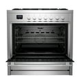 thumbnail image 5 of Empava 36-inch 4.3 cu. ft Slide-In Freestanding Single Oven Gas Range with 5 Sealed Burner Cooktop in Stainless Steel, 5 of 12
