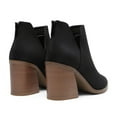 thumbnail image 3 of BURUDANI Women’s Chunky Heel Pointed-Toe Ankle Booties, 3 of 7