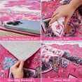 thumbnail image 5 of Wondo 2x3 Feet Indoor/Outdoor Door Mat - Machine Washable Non-Slip Low Pile Rug, Vintage Hot Pink Entrance Carpet for Entryway Porch Bathroom Kitchen Bedroom Laundry, 5 of 7