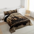 thumbnail image 3 of Feelyou 3D Bear Family Full Size Comforter Sets, Farmhouse Lodge Cabin Bedding Sets, 3pcs, 3 of 8