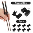 thumbnail image 5 of Chopstick Training Assistant, 8PCS Black Reusable Chopsticks Helpers Trainers Non-Slip Hinges Chopsticks Connector for Children Adults Beginners, 5 of 5