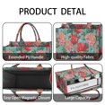 thumbnail image 4 of Large Capacity Tote Bag,Pioneer Flower Floral Print Pattern Handbag Fashion Luxury Tote Bag,15.7"x13"x 5.1" Inches,Laptop Compatible, 4 of 6