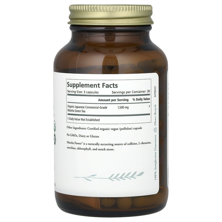Pure Synergy Matcha Power, 90 Capsules (500 mg per Capsule
