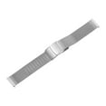 thumbnail image 3 of Correa de reloj de malla de acero inoxidable Uxcell de 16 mm, correa de metal de liberación rápida, ajustable para hombres y mujeres, tono plateado, 3 of 7
