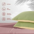 thumbnail image 6 of Vfedsrsge Cotton Pillow Covers Set of 2 Breathable Pillowcases with Envelope Closure Super Soft and Cooling，19x31in, 6 of 6