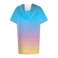 thumbnail image 5 of Yellow Women's Short Sleeve T-shirt, Womens Summer Oversized Hoodies Casual Short Sleeve Shirts Fashion Tunic Tops Lightweight Pullover With Pockets,Women's Short sleeve T-shirt S, 5 of 5