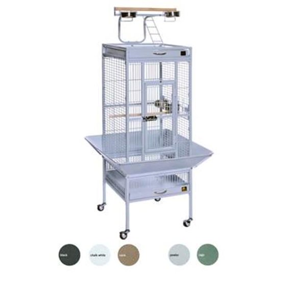Prevue Pet Products  Wrought Iron Select Cage - Pewter - 18in.x18in.x57in.