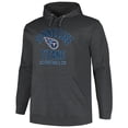 thumbnail image 2 of Men's Fanatics Heather Charcoal Tennessee Titans Big & Tall Pullover Hoodie, 2 of 3