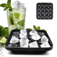 thumbnail image 2 of 16-Hole Diamond Silicone Ice Cube, Durable Silicone Ice Molds with Water Funnel, Colorful Easy to Release Ice Cube Mold for Whiskey Cocktails, Stackable Big Silicone Ice Cube Tray, 2 of 5