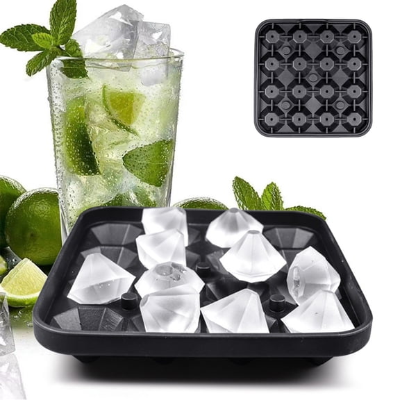 Silicone Ice Ball Molds with Water Funnel, 16-Cavity Sphere Ice Trays for Whiskey and Cocktails, Easy Release and Dishwasher Safe