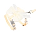 thumbnail image 2 of Cute Bow Cats & Dogs Harness And Leash Set,Escape Proof Adjustable Sweet Lace Gradient Bowknot Pet Vest Harness For Kitten Small Dog Walking Outdoor,M, 2 of 5