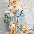 thumbnail image 5 of FEZOR 24Pcs Blue Bear Cake Toppers White Cloud Star Gold Blue Balls Baby Bear Cake Decorations for Birthday Baby Shower Party Decor, 5 of 7