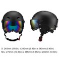 thumbnail image 2 of Casco de esquí Casco deportivo de nieve Antivaho Mujeres Hombres Gafas de esquí moldeadas integralmente, 2 of 9