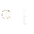 thumbnail image 1 of Estante de almacenamiento de pared,Estantería colgante de pared de metal de 3 niveles para decoración de dormitorio,Estante de pared flotante de 3 capas que ahorra espacio,Mesa auxiliar, 1 of 8
